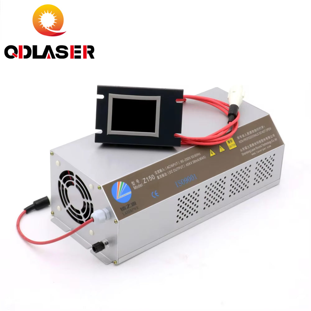 QDLASER 150-180W CO2 Laser Power Supply Monitor AC90-250V Z150 for CO2 Laser Engraving Cutting Machine HY-Z150 Z Series