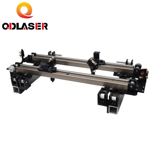 QDLASER Laser Cutting Engraving Machine Huide Rail Double Track Asynchronous Laser Head Linear Slide