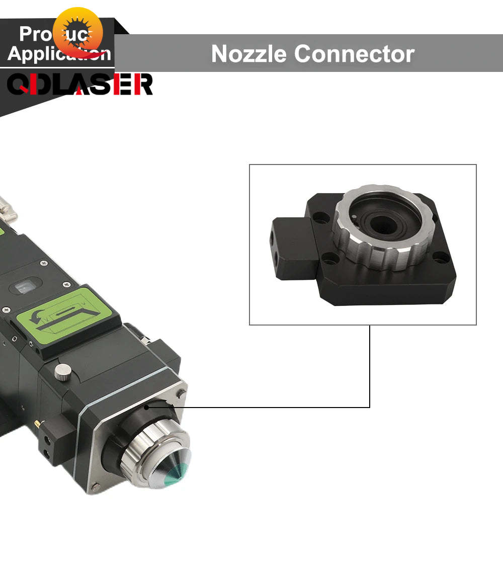 QDLASER BT230 Laser Head Nozzle Connector Nozzle Holder Connector for Raytools BT230-A Fiber Laser Cutting Head