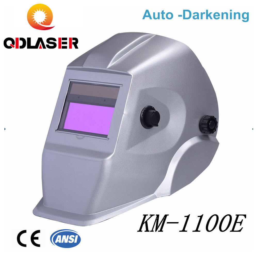 QDLASER Auto Darkening Welding Helmet Mask Welding 100X 49mm Viewing Area for Laser Welding