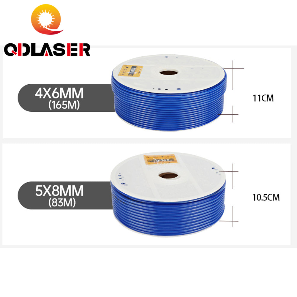 QDLASER Air Tube Pneumatic Hose 1M Blue Red Transparent Black PU Air Pipe 10mm OD 6.5mm ID 8mmx5mm 6mm X 4mm 2.5mm 12x8mm