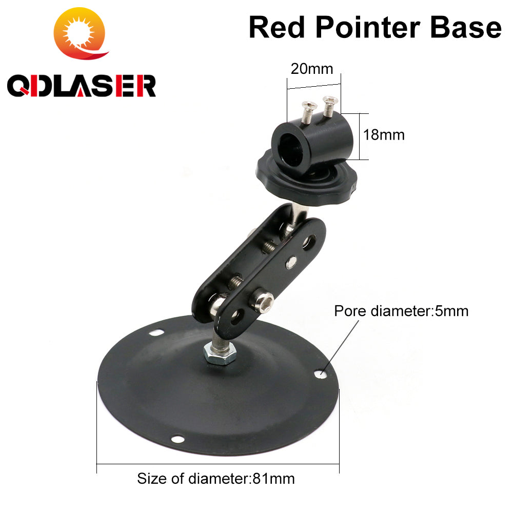 QDLASER  Laser Mechanical Parts Red Pointer Base /Red Pointer /Battery Case For Co2 Laser Machine