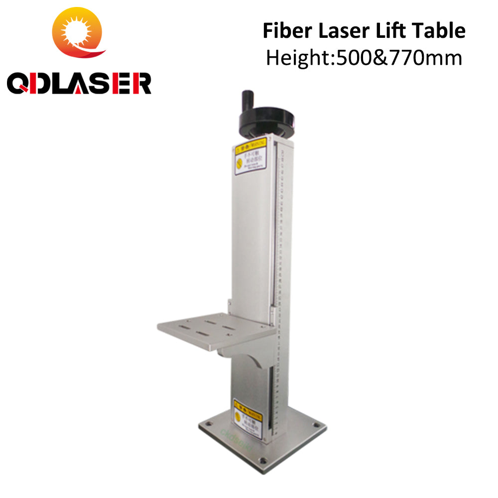 QDLASER Fiber Laser Marking Machine Lift Table 500 & 770mm for Laser Marker
