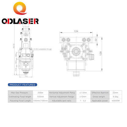 NC80 Zoom Smart Cutting Head for WSX Fiber Laser Cutting Head NC80
