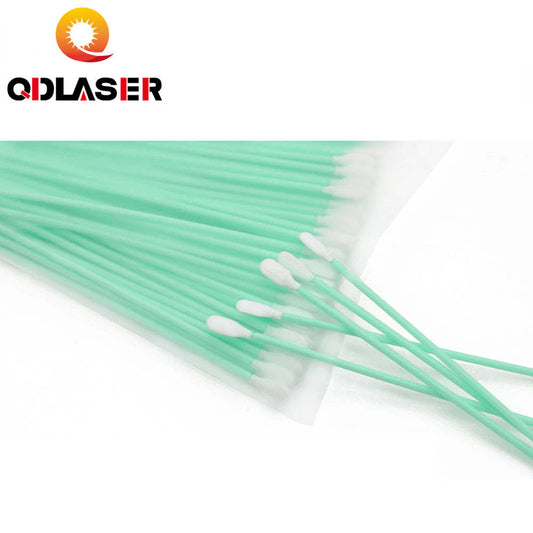 QDLASER Nonwoven Cotton Swab 100pcs/Lot Dustproof Size 70mm 100mm 160mm 121mm for Clean Focus Lens and Protective Windows