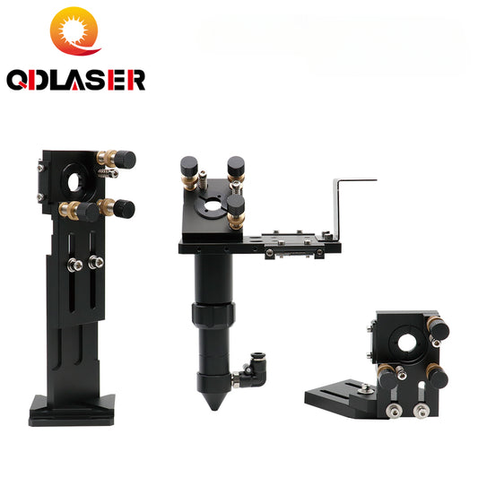 QDLASER C Series CO2 Laser Head Set Lens Integrative Mount Dia25 Mirror D18 FL38.1 D20FL50.8/63.5/101.6mm for Laser Cutting