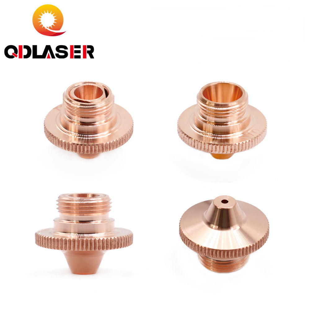 QDLASER OEM HANKWANG Knurled HK Nozzle Single Double Dia.19mm Height15mm Thread M11 for Korea HK Fiber Laser Cutiing Machine