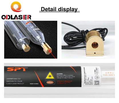 QDLASER SPT TR90 90-100W Co2 Laser Tube Length 1280mm Diameter 80mm for CO2 Laser Engraving And Cutting Machine