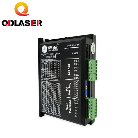 QDLASER Leadshine DM856 2 Phase Stepper Driver 20-80VAC 0.5-5.6A 7-16mA