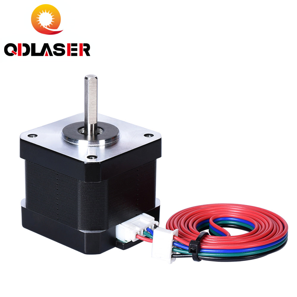 QDLASER Nema 17 Stepping Motor Single-axis 17HS4401 0.45Nm 1.8 Degree 2-Phase For Laser Machine and 3D Printer