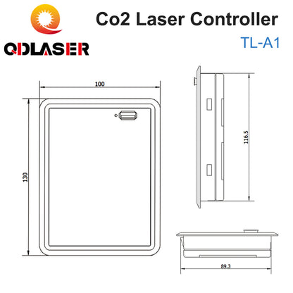 QDLASER Topwisdom TL-A1 CO2 Laser Controller Replaces Ruida Leetro Trocen for CO2 Laser Engraving Machine K40 Laser 3020 6040