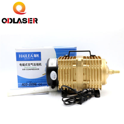 QDLASER ACO-009E 160W Air Compressor Electrical Magnetic Air Pump for CO2 Laser Engraving Cutting Machine