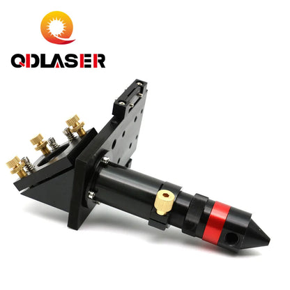 QDLASER Laser Parts E Series Black Laser Cutting Head Set with Laser Mirror Mount Support