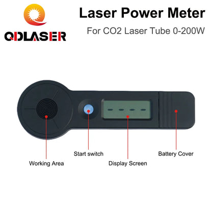 QDLASER Laser Handheld Power Meter HLP-200B 0-200W High Accuracy for Co2 Laser Engraving Cutting Machine Laser Tube Dynamometer