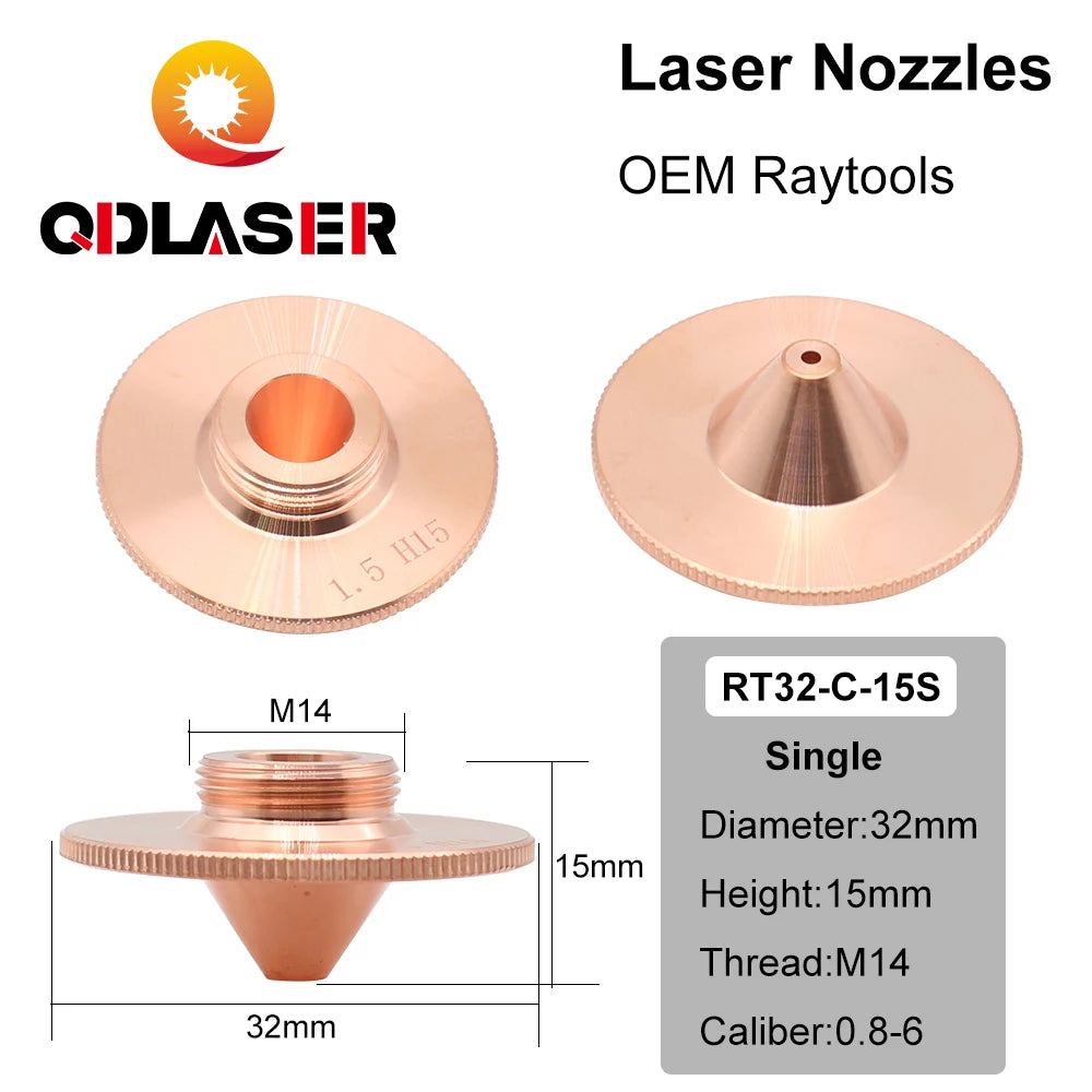QDLASER OEM Precitec Type C Laser Cutting Nozzle D32
