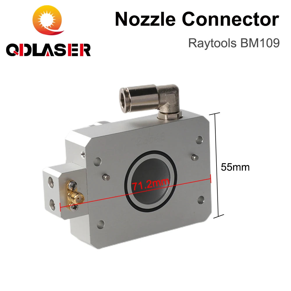 QDLASER Fiber Laser Head Nozzle Connection Parts BM109 0-1.5kW for Fiber Metal Cutting Machine Nozzle Connector