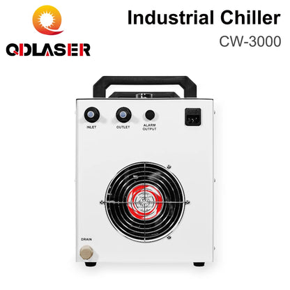QDLASER CW3000 S&A Industrial Water Chiller for CO2 Laser Engraving Cutting Machine Cooling 60W 80W Laser Tube DG110V AG220V