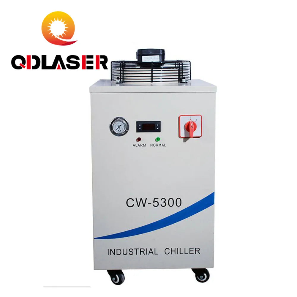QDLASER Water-cooled Industrial Chiller CW5300 For CO2 Laser Cutter