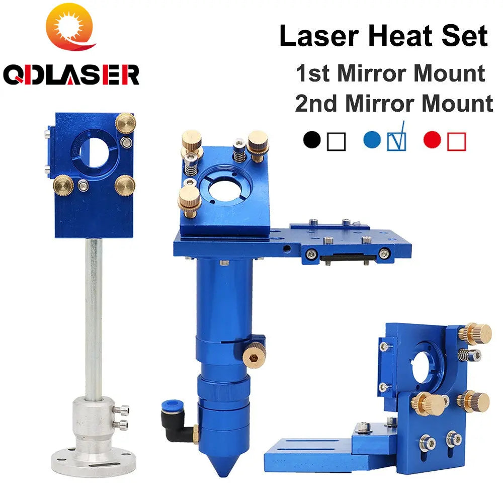 QDLASER High Quality CO2 Laser Head Focus Lens 20mm Reflective Mirror 25mm Integrative Mount for Laser Engraving Cutting Machine