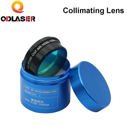QDLASER Laser Collimating Focusing Lens Dia.37mm with Lens Holder for Precitec Fiber Laser Cutting Head Lens Collimator