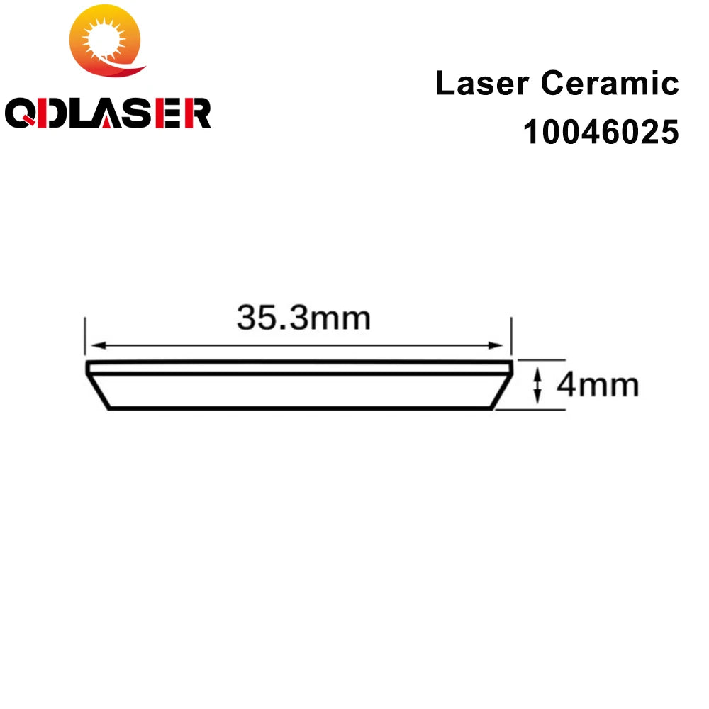 QDLASER Highyag/Byspeed/Nukon Laser Ceramic Ring 10046025 For Highyag/Nukon Laser Cutting Machine High Quality Factory Wholesale