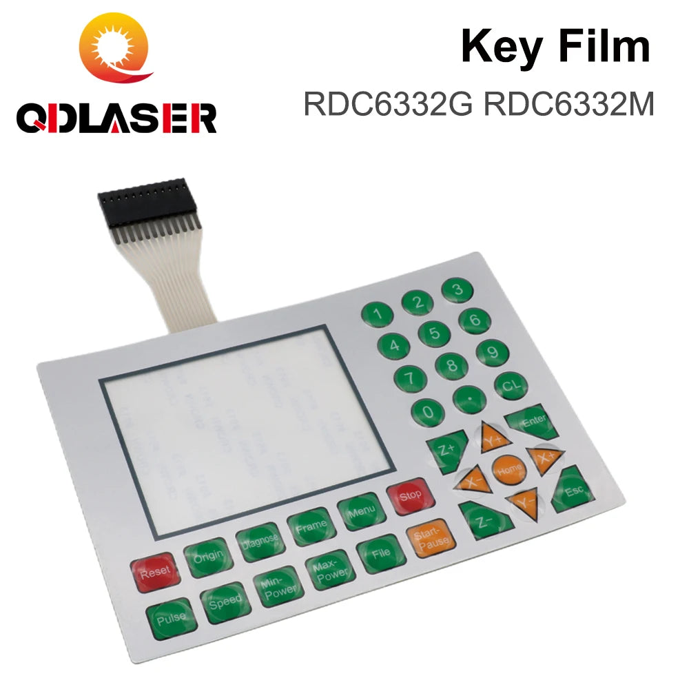QDLASER Ruida Control Cards Membrane Switch for RDLC320-A RDC6332M RDC6442S RDC6332G RDC6442G Panels Key Film Keyboard Mask