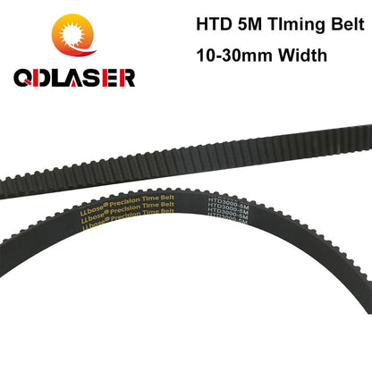 QDLASER CO2 Laser Machine Mechanical Parts HTD-5M Timing Belt 5/10/12/15/20/25/30/40mm
