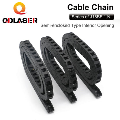 QDLASER Transmission Cable Chain Semi-Enclosed Interior Opening 18x18 18x25 18x37 18x50 Drag Plastic Towline Transmission