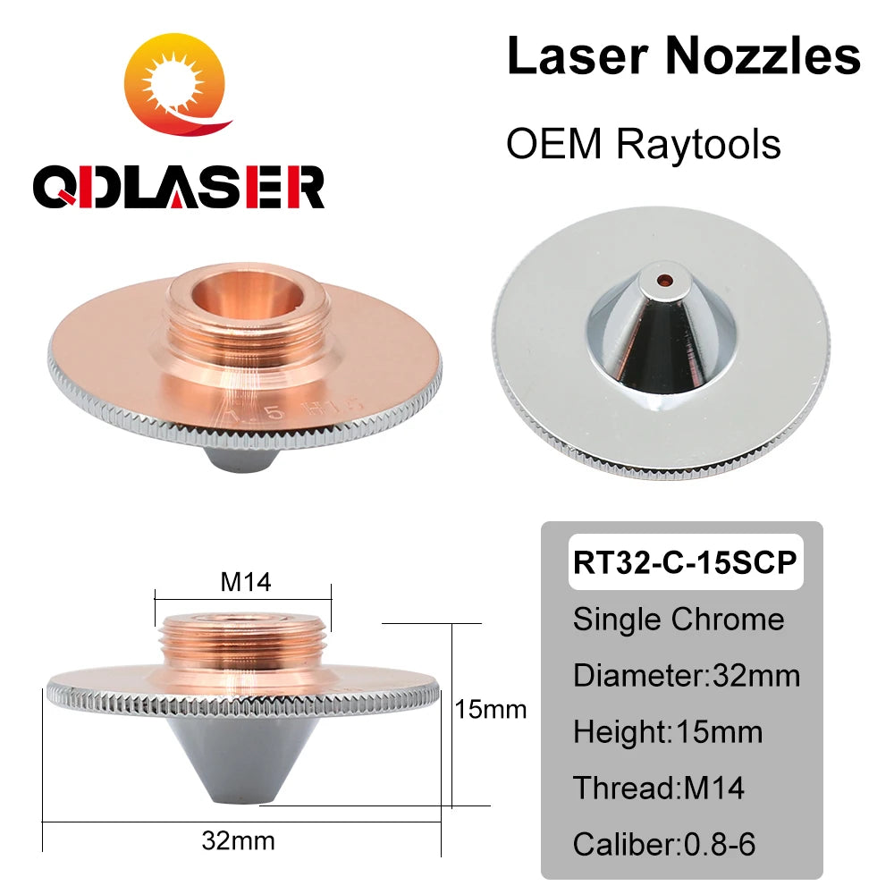 QDLASER OEM Precitec Type C Laser Cutting Nozzle D32