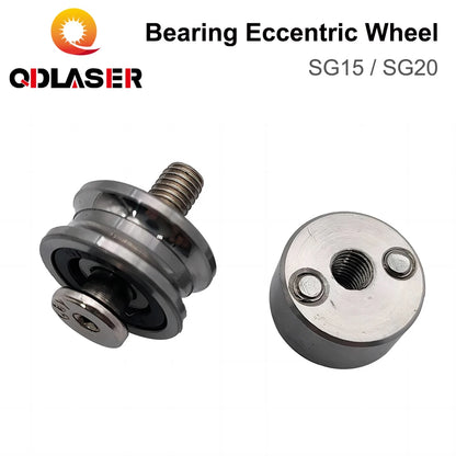 QDLASER Bearing SG15 / SG20 Eccentric Wheel Groove Ball Bearings U Deep with Free Fixing Screws Transmission Eccentric Wheel