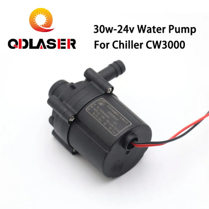 QDLASER Brushless DC Pump 24VDC 30W for Co2 Laser Industry Chiller Cw3000 or CW5000