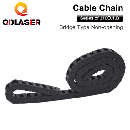 QDLASER Transmission cable chain 10*10 10*15 10*20 mm 1M Non Snap-Open Plastic Towline Transmission Drag Chain Machine