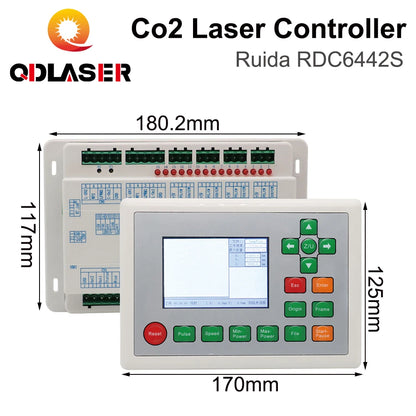 QDLASER Ruida Control Card RDC6442 RDC6442S RDC6442G RDC6442 Motherboard + Panel for Laser Engraving and Cutting Machines