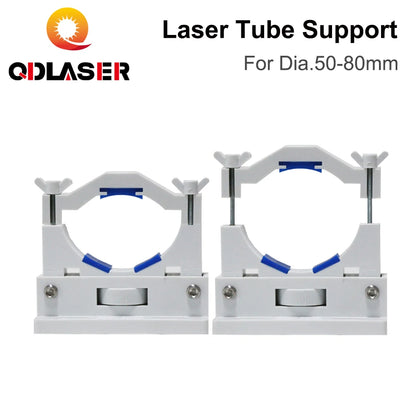 QDLASER CO2 Laser Tube Support Mount Flexible Plastic Dia.50-80mm for 50-180W Laser Tube Cutting and Engraving Machine Model A