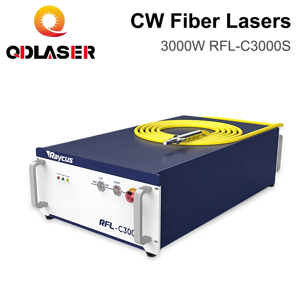 QDLASER Original Raycus 3000W Laser Source RFL-C3000S CW Fiber Laser for 1064nm Fiber Laser Cutting Machine