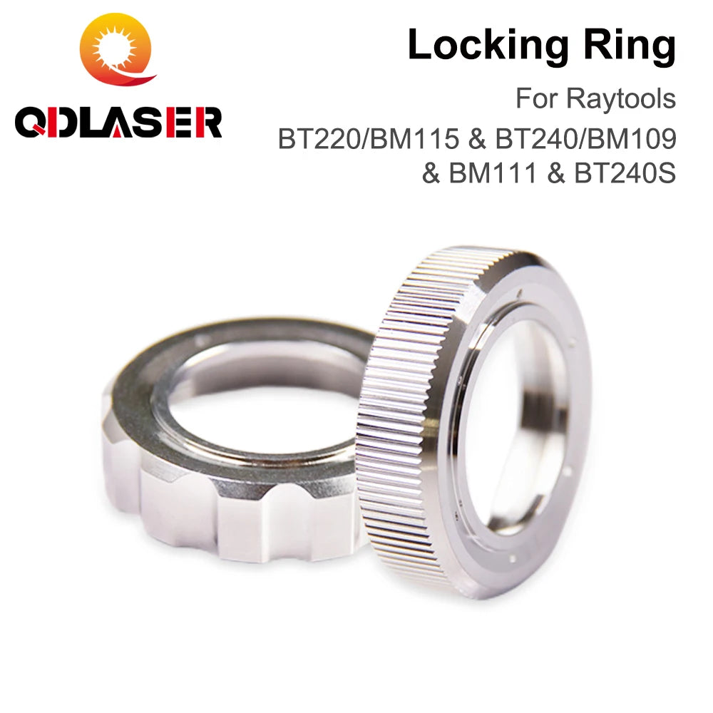 QDLASER Fiber Optic Cutting Head Tight Locking Ring BT220/BM115 &amp; BT240/BM109 &amp; BT240S Nozzle Connection Part