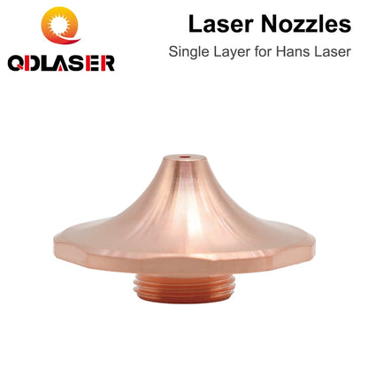QDLASER DaZu SP Laser Nozzles a Type Plum Blossom Edge Single Layer Dia.28mm H15 Caliber 1.6mm&1.8mm for Hans Laser