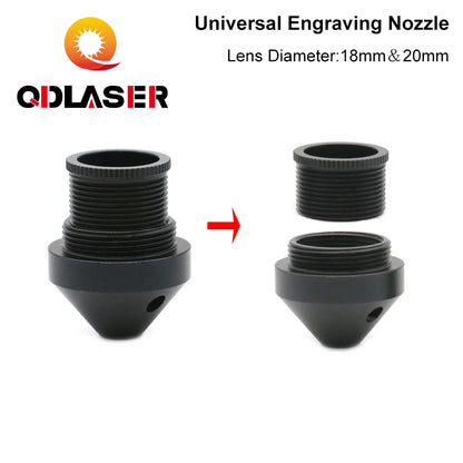 QDLASER Laser Parts Compound/Universal Engraving Nozzle