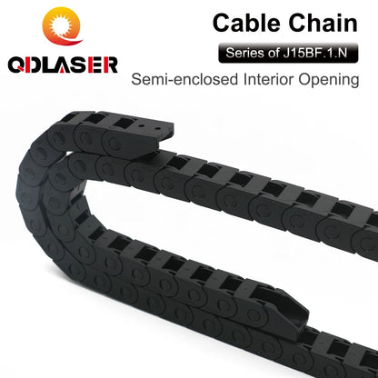 QDLASER Transmission Cable Chain Semi-Enclosed Interior Opening 15x15 15x20 15x30 Drag Plastic Towline Transmission Machine