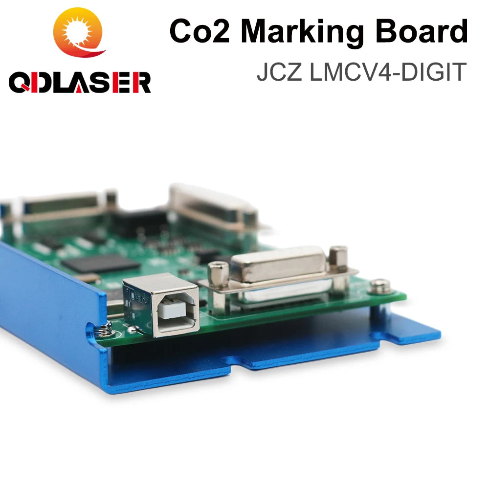 QDLASER Co2 Laser Marking Controller JCZ LMCV4-DIGIT Marking Board BJJCZ EzCad for 10.6um Co2 Marking Laser Tube RF Tube