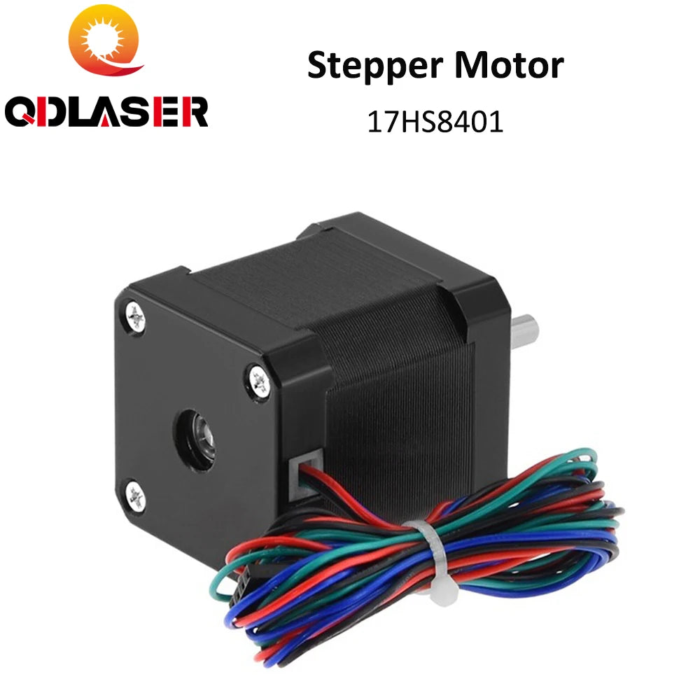 QDLASER 4-Lead Nema 17 Stepper Motor 42 Motor 17HS8401 48mm/78Oz-in/1.8A CE 42BYGH 1.7A(17HS8401) Motor CNC Laser and 3D Printer