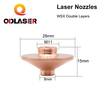 QDLASER OEM WSX H Single Layer Laser Cutting Nozzle