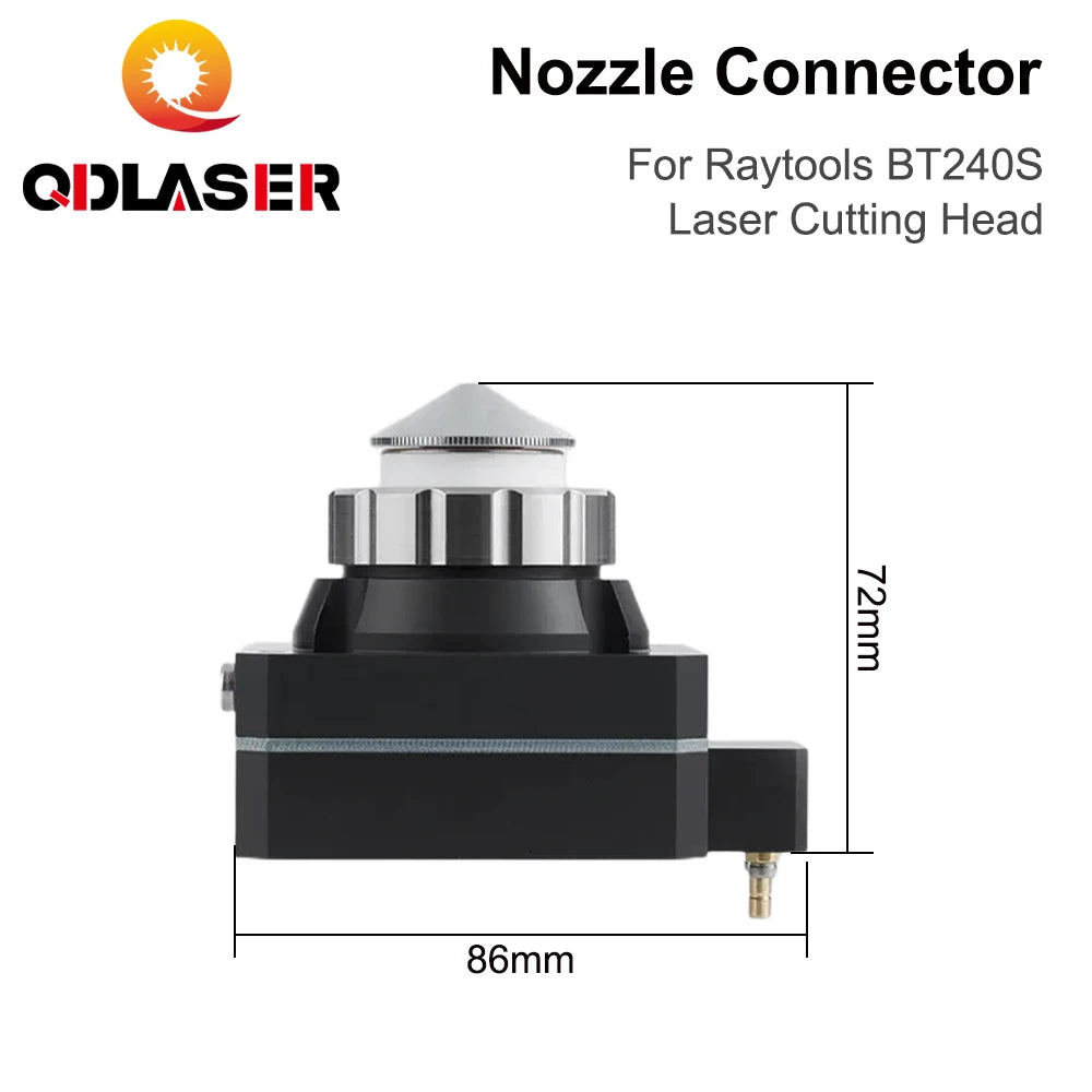 QDLASER Laser Cutting Head Nozzle Connector BT240S Nozzle Holder Ceramic Connector for Raytools BT240S Laser Cutting Head