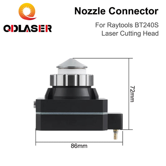 QDLASER Laser Cutting Head Nozzle Connector BT240S Nozzle Holder Ceramic Connector for Raytools BT240S Laser Cutting Head