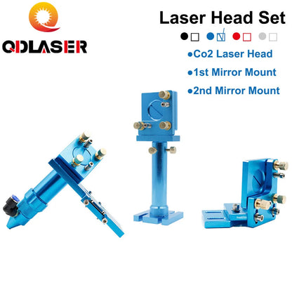 Laser Head Set DIY Kits for CO2 Cutting Engraving Machine Laser Focus Lens Reflect Mirror Mount Holder
