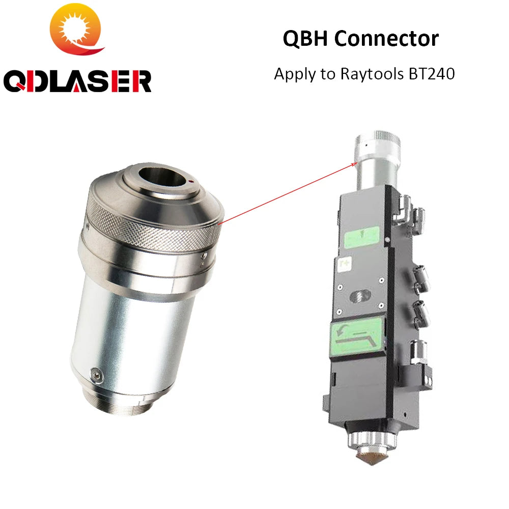 QDLASER QBH Fiber Laser Connector For Raytools Laser Source BT240 BT240S Fiber Laser Head