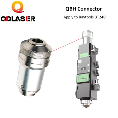 QDLASER QBH Fiber Laser Connector For Raytools Laser Source BT240 BT240S Fiber Laser Head