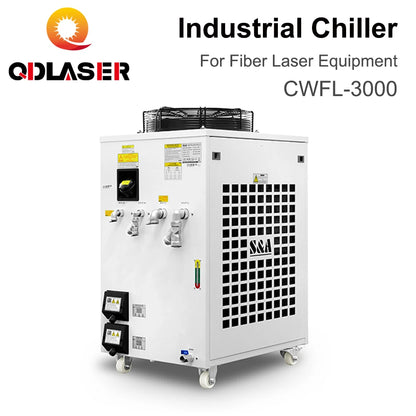 QDLASER CWFL-3000 S&A  Industry Air Water Chiller AC 220-240V Voltage 50Hz/60Hz Frequency For fiber laser engraving machines