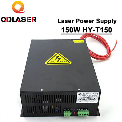QDLASER 150W CO2 Laser Power Supply for CO2 Laser Engraving Cutting Machine HY-T150 T / W Plus Series with Long Warranty