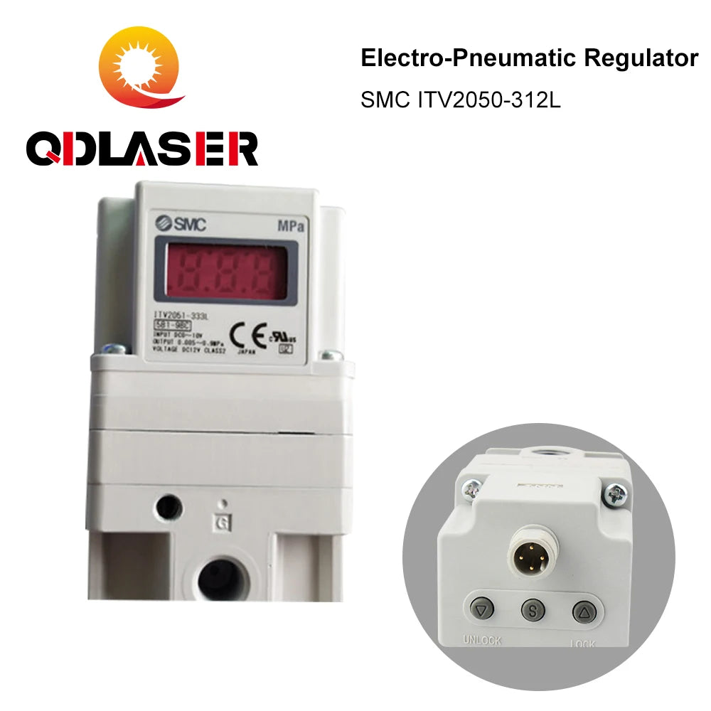 QDLASER SMC ITV2050-312L Electro-Pneumatic Regulator